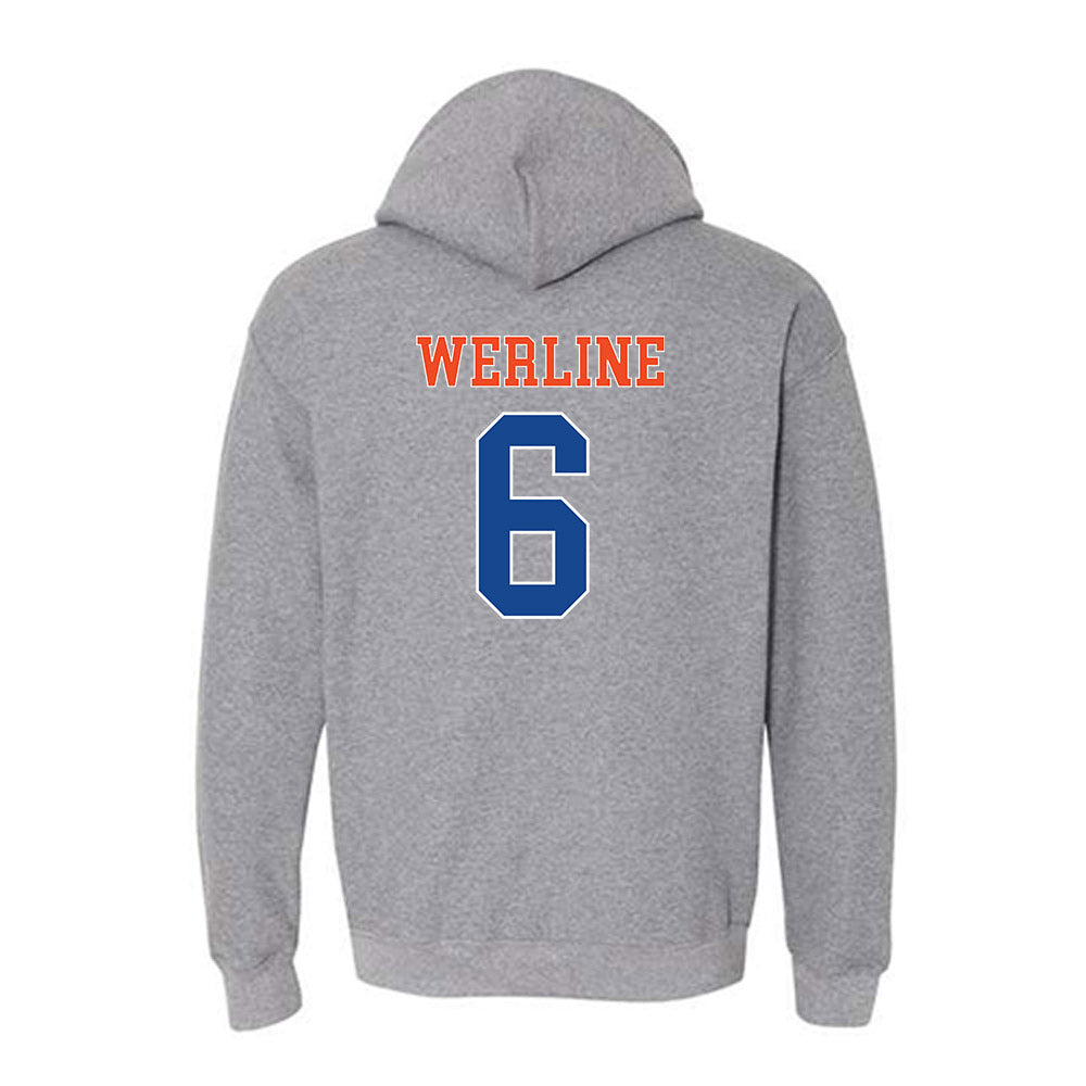 Boise State - NCAA Women's Gymnastics : Mahleea Werline - Classic Shersey Hooded Sweatshirt-1