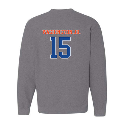 Boise State - NCAA Football : JeRico Washington Jr. - Classic Shersey Crewneck Sweatshirt-1