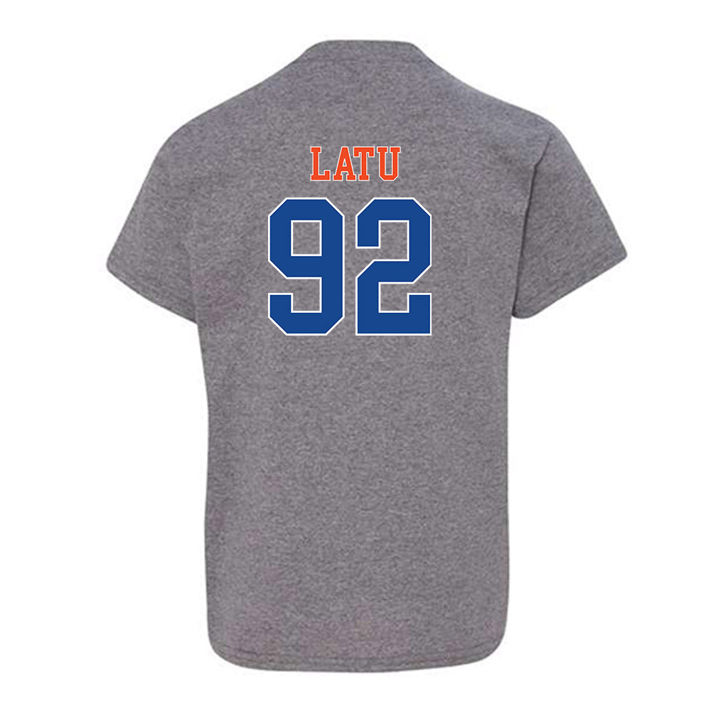 Boise State - NCAA Football : David Latu - Classic Shersey Youth T-Shirt-1