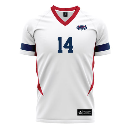 FAU - NCAA Men's Soccer : Emory Crichlow - White Soccer Jersey-0