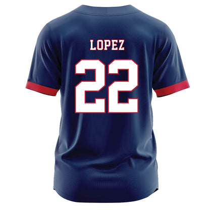 FAU - NCAA Baseball : Jonathan Lopez - Jersey-1