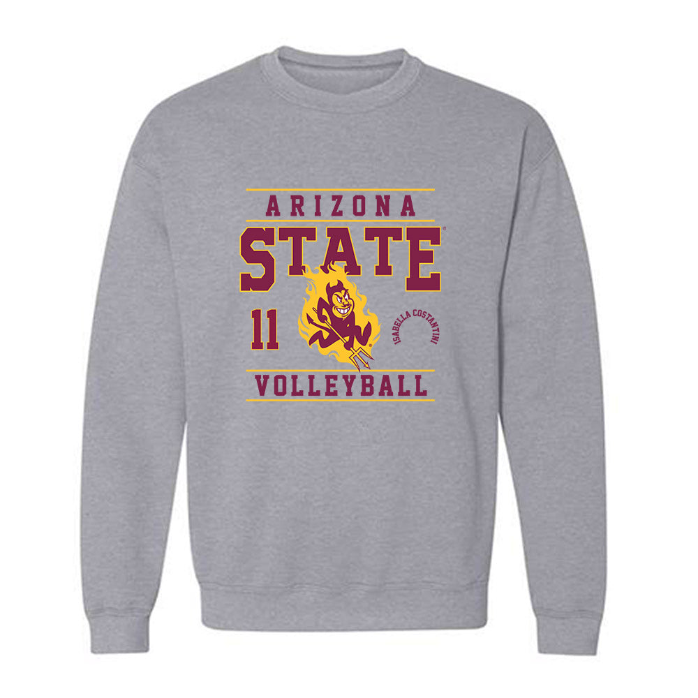 Arizona State - NCAA Women's Volleyball : Isabella Costantini - Classic Fashion Shersey Crewneck Sweatshirt-0