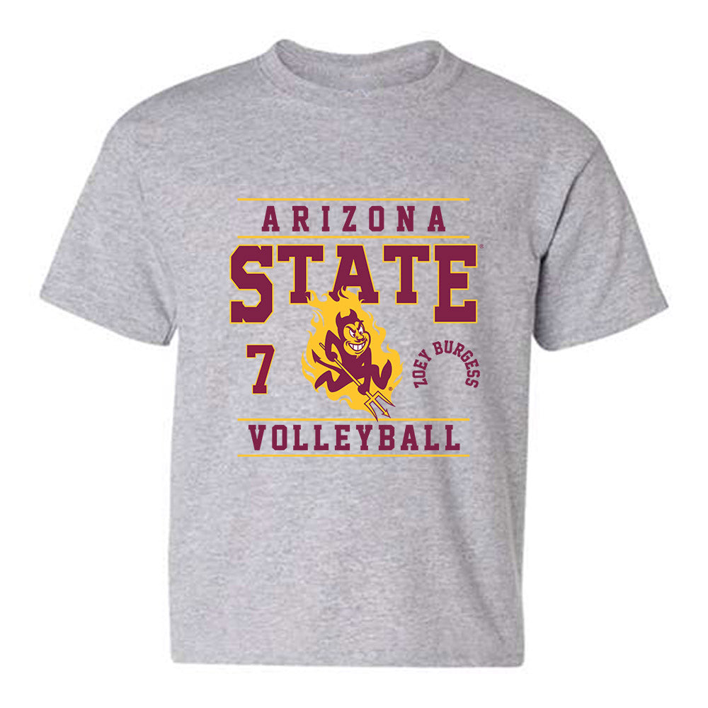 Arizona State - NCAA Women's Volleyball : Zoey Burgess - Classic Fashion Shersey Youth T-Shirt-0