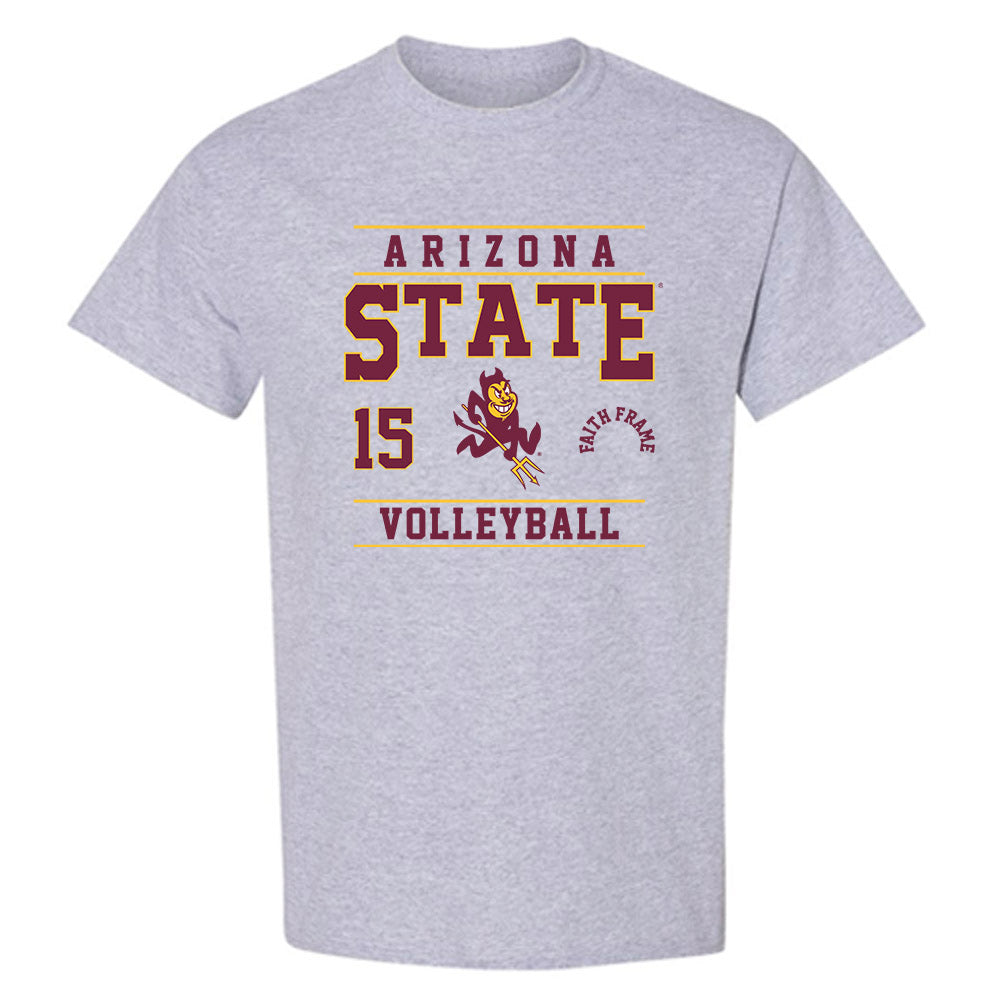 Arizona State - NCAA Women's Volleyball : Faith Frame - Classic Shersey T-Shirt-0