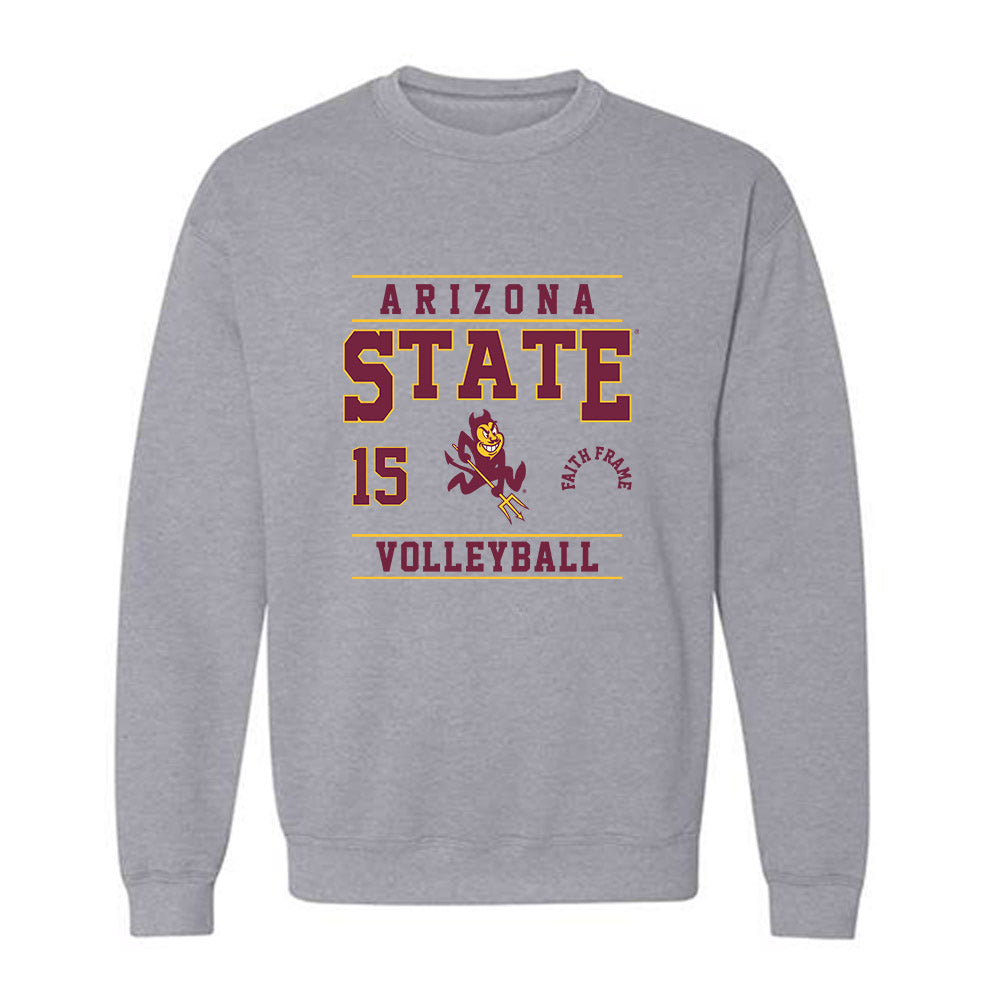 Arizona State - NCAA Women's Volleyball : Faith Frame - Classic Shersey Crewneck Sweatshirt-0