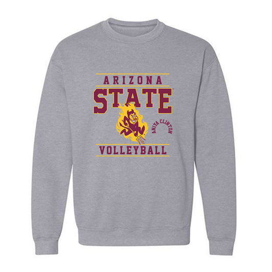 Arizona State - NCAA Women's Volleyball : Aniya Clinton - Classic Fashion Shersey Crewneck Sweatshirt-0