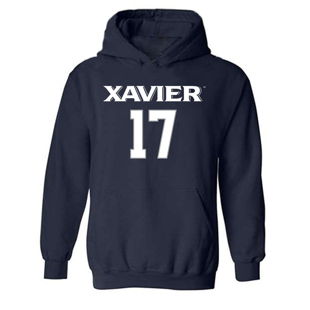 Xavier - NCAA Women's Volleyball : Gabby Semona - Replica Shersey Hooded Sweatshirt-0