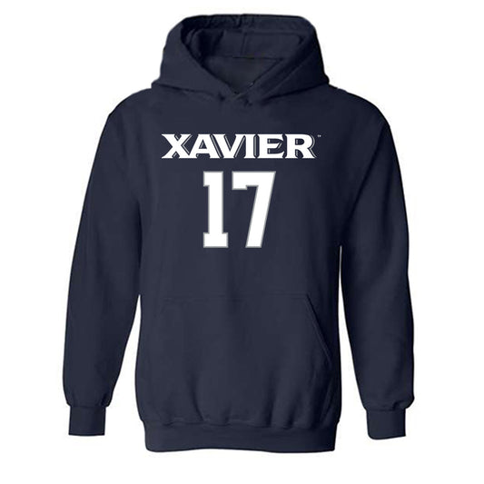 Xavier - NCAA Women's Volleyball : Gabby Semona - Replica Shersey Hooded Sweatshirt-0