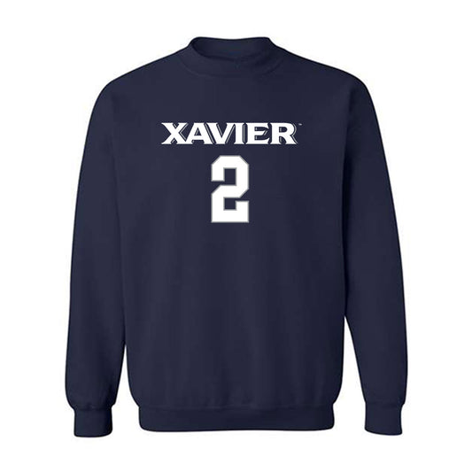 Xavier - NCAA Women's Volleyball : Kelsey Niesen - Replica Shersey Crewneck Sweatshirt-0