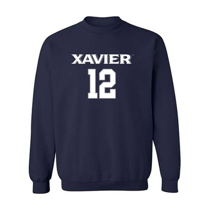 Xavier - NCAA Women's Volleyball : McKinley Boehm - Replica Shersey Crewneck Sweatshirt-0