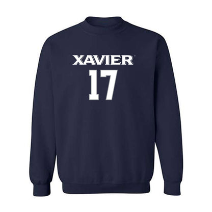 Xavier - NCAA Women's Volleyball : Gabby Semona - Replica Shersey Crewneck Sweatshirt-0