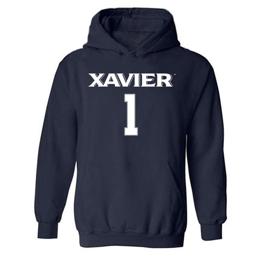Xavier - NCAA Women's Volleyball : Sadie Kroeger - Replica Shersey Hooded Sweatshirt-0