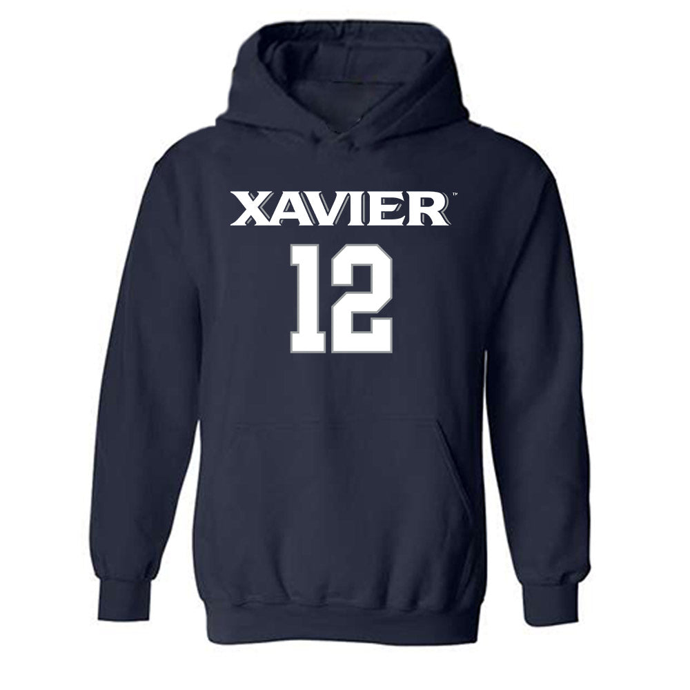 Xavier - NCAA Women's Volleyball : McKinley Boehm - Replica Shersey Hooded Sweatshirt-0