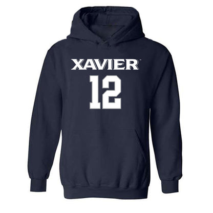 Xavier - NCAA Women's Volleyball : McKinley Boehm - Replica Shersey Hooded Sweatshirt-0