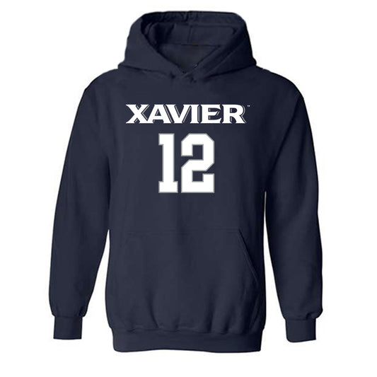 Xavier - NCAA Women's Volleyball : McKinley Boehm - Replica Shersey Hooded Sweatshirt-0