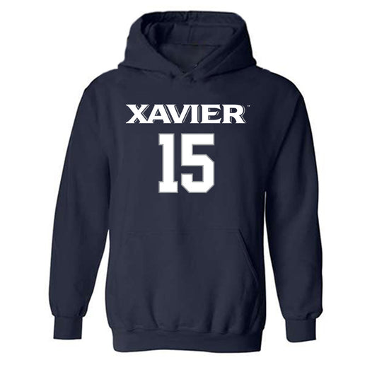 Xavier - NCAA Women's Volleyball : Ava Tilden - Replica Shersey Hooded Sweatshirt-0