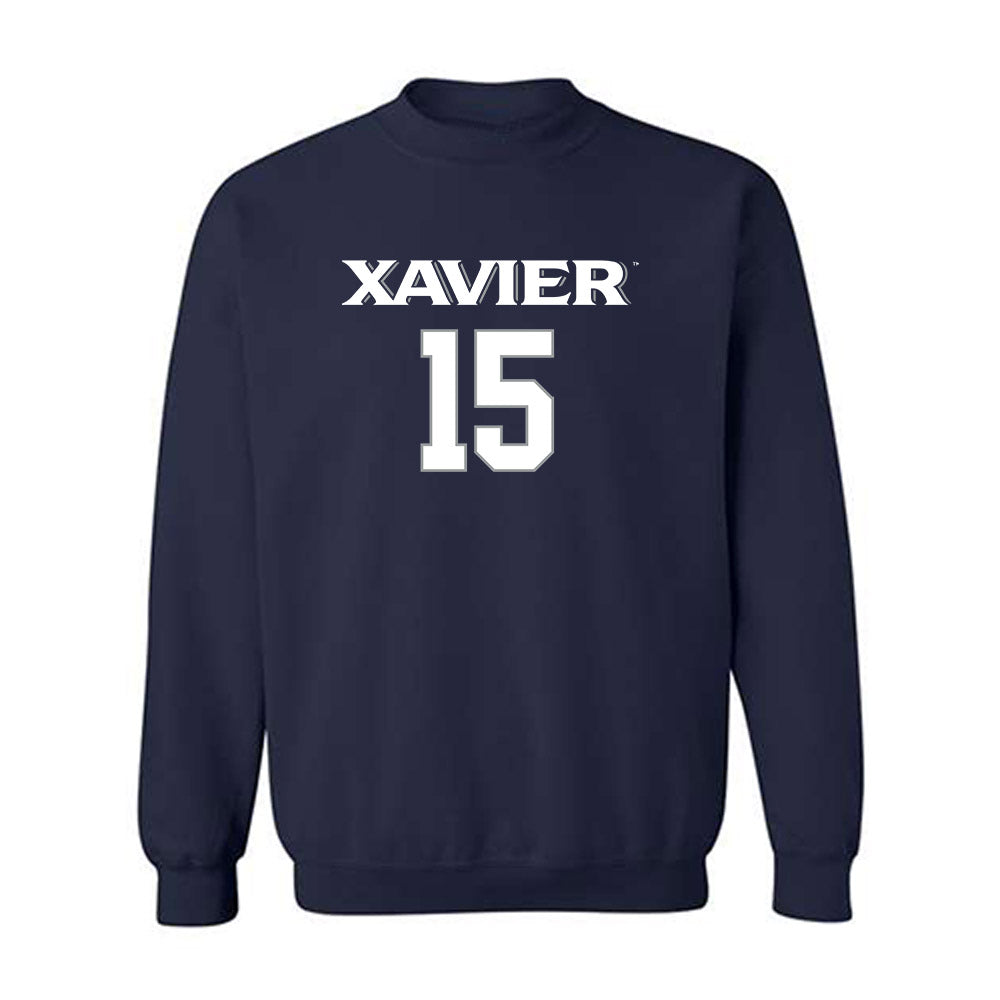 Xavier - NCAA Women's Volleyball : Ava Tilden - Replica Shersey Crewneck Sweatshirt-0
