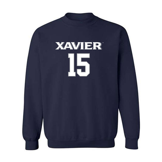 Xavier - NCAA Women's Volleyball : Ava Tilden - Replica Shersey Crewneck Sweatshirt-0