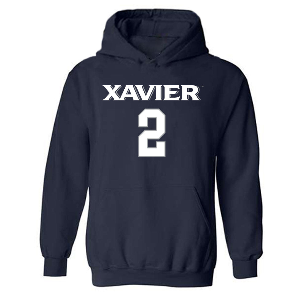 Xavier - NCAA Women's Volleyball : Kelsey Niesen - Replica Shersey Hooded Sweatshirt-0
