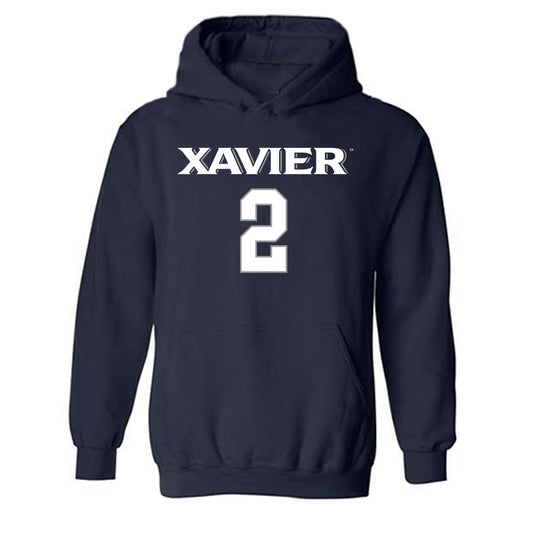 Xavier - NCAA Women's Volleyball : Kelsey Niesen - Replica Shersey Hooded Sweatshirt-0