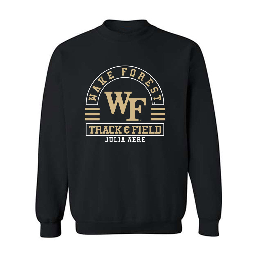 Wake Forest - NCAA Women's Track & Field : Julia Aere - Classic Fashion Shersey Crewneck Sweatshirt-0