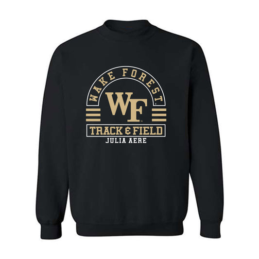 Wake Forest - NCAA Women's Track & Field : Julia Aere - Classic Fashion Shersey Crewneck Sweatshirt-0