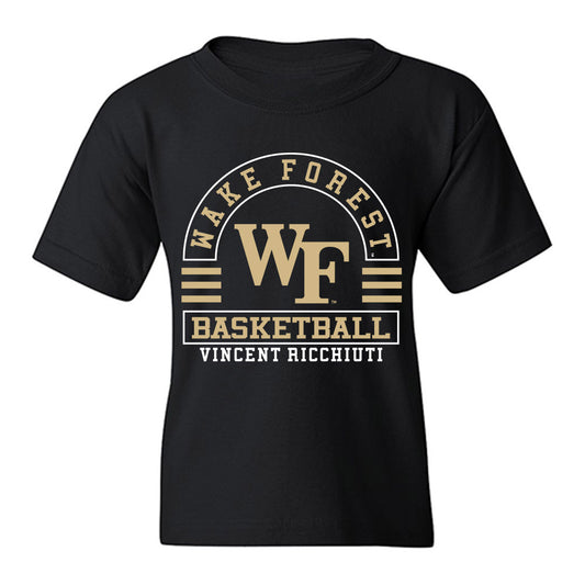 Wake Forest - NCAA Men's Basketball : Vincent Ricchiuti - Classic Fashion Shersey Youth T-Shirt-0