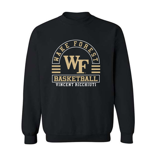 Wake Forest - NCAA Men's Basketball : Vincent Ricchiuti - Classic Fashion Shersey Crewneck Sweatshirt-0