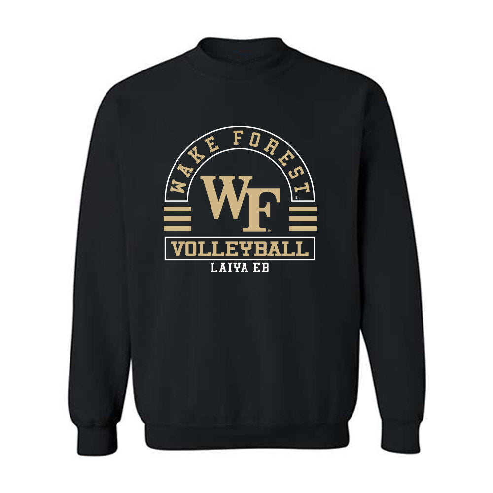 Wake Forest - NCAA Women's Volleyball : Laiya Eb - Classic Fashion Shersey Crewneck Sweatshirt-0