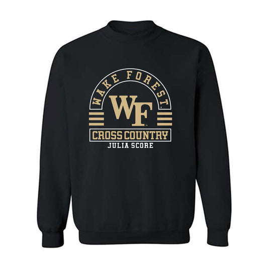 Wake Forest - NCAA Women's Cross Country : Julia Score - Classic Fashion Shersey Crewneck Sweatshirt-0