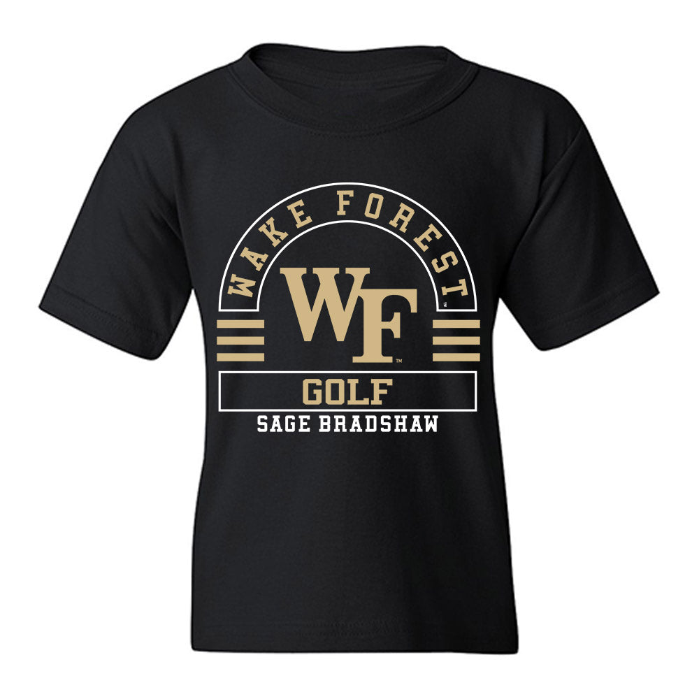 Wake Forest - NCAA Men's Golf : Sage Bradshaw - Classic Fashion Shersey Youth T-Shirt-0