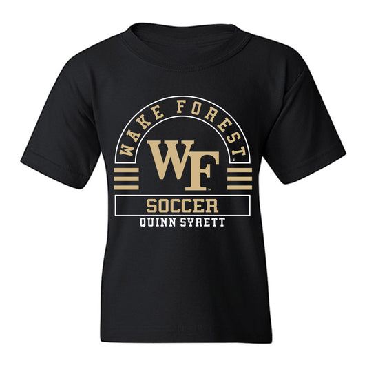 Wake Forest - NCAA Men's Soccer : Quinn Syrett - Classic Fashion Shersey Youth T-Shirt-0