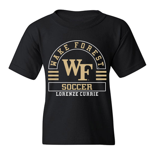 Wake Forest - NCAA Men's Soccer : Lorenze Currie - Classic Fashion Shersey Youth T-Shirt-0