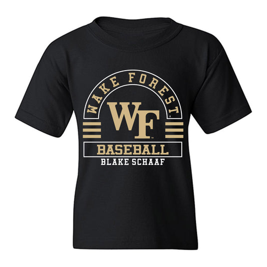 Wake Forest - NCAA Baseball : Blake Schaaf - Classic Fashion Shersey Youth T-Shirt-0