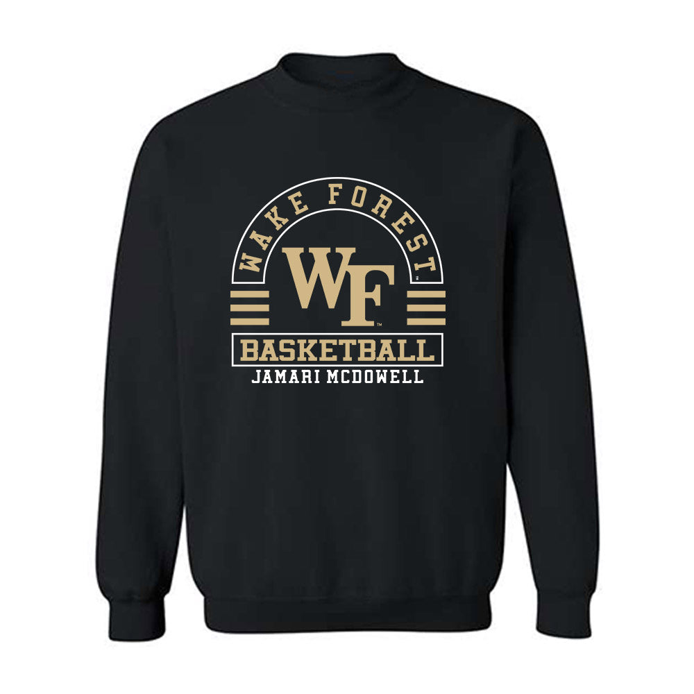 Wake Forest - NCAA Men's Basketball : Jamari McDowell - Classic Fashion Shersey Crewneck Sweatshirt-0