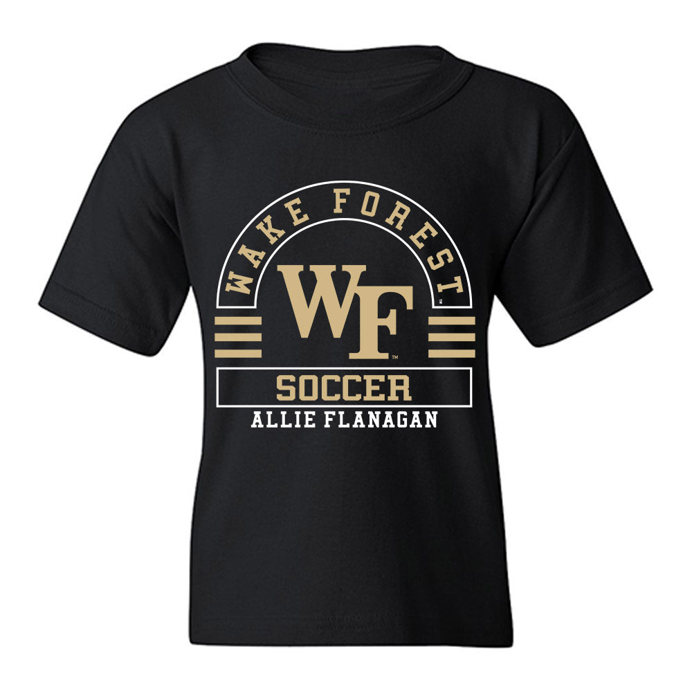 Wake Forest - NCAA Women's Soccer : Allie Flanagan - Classic Fashion Shersey Youth T-Shirt-0