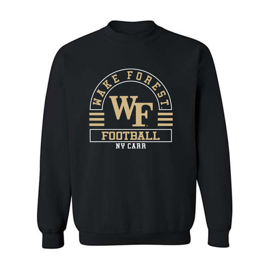 Wake Forest - NCAA Football : Ny Carr - Classic Fashion Shersey Crewneck Sweatshirt-0