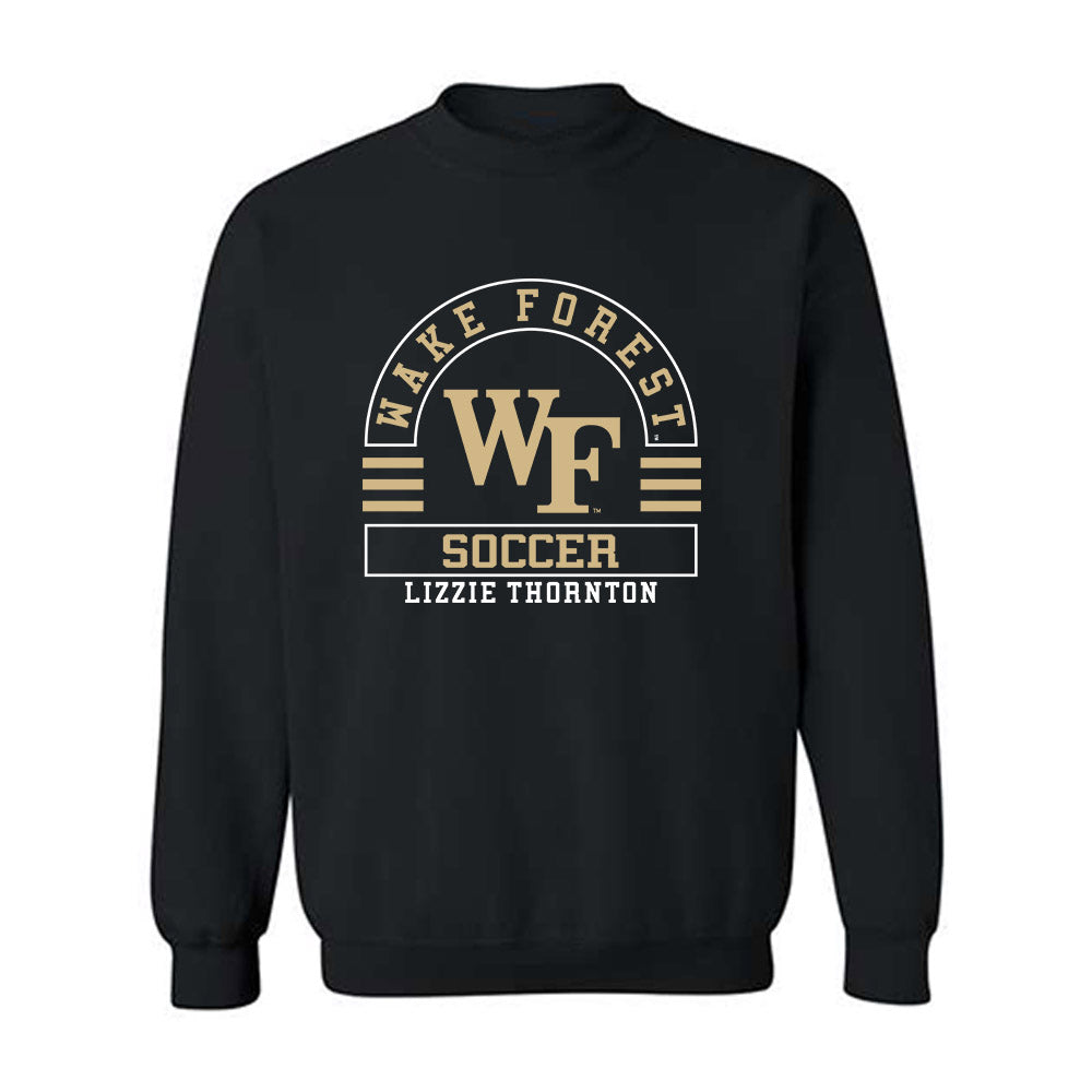 Wake Forest - NCAA Women's Soccer : Lizzie Thornton - Classic Fashion Shersey Crewneck Sweatshirt-0