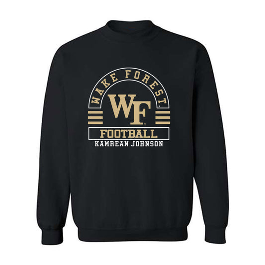 Wake Forest - NCAA Football : Kamrean Johnson - Classic Fashion Shersey Crewneck Sweatshirt-0