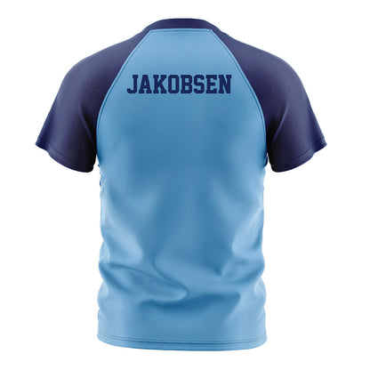 Marquette - NCAA Men's Soccer : Thomas Jakobsen - Blue Soccer Jersey-1