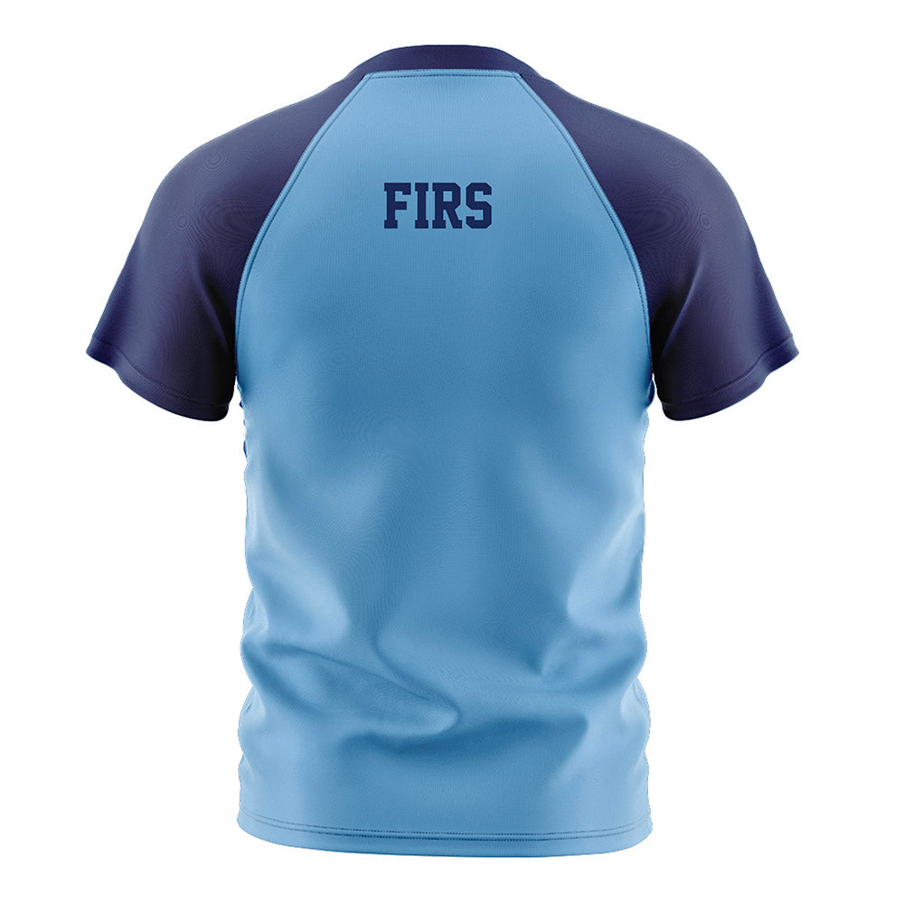 Marquette - NCAA Men's Soccer : Dominic Firs - Blue Soccer Jersey-1