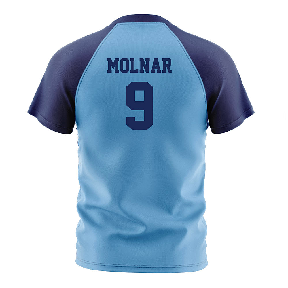 Marquette - NCAA Men's Soccer : Bence Molnar - Blue Soccer Jersey-1