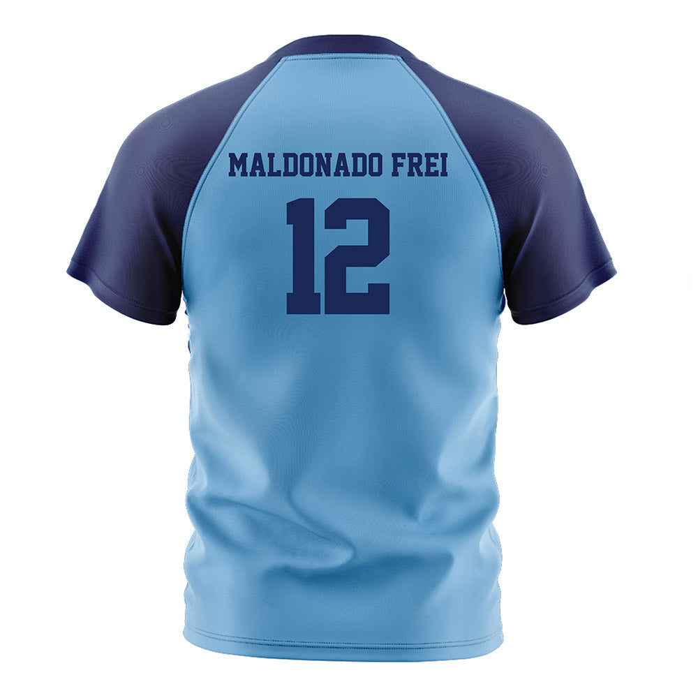 Marquette - NCAA Men's Soccer : Emilio Maldonado Frei - Blue Soccer Jersey-1