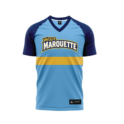 Marquette - NCAA Men's Soccer : Peyton Hoard - Blue Soccer Jersey-0