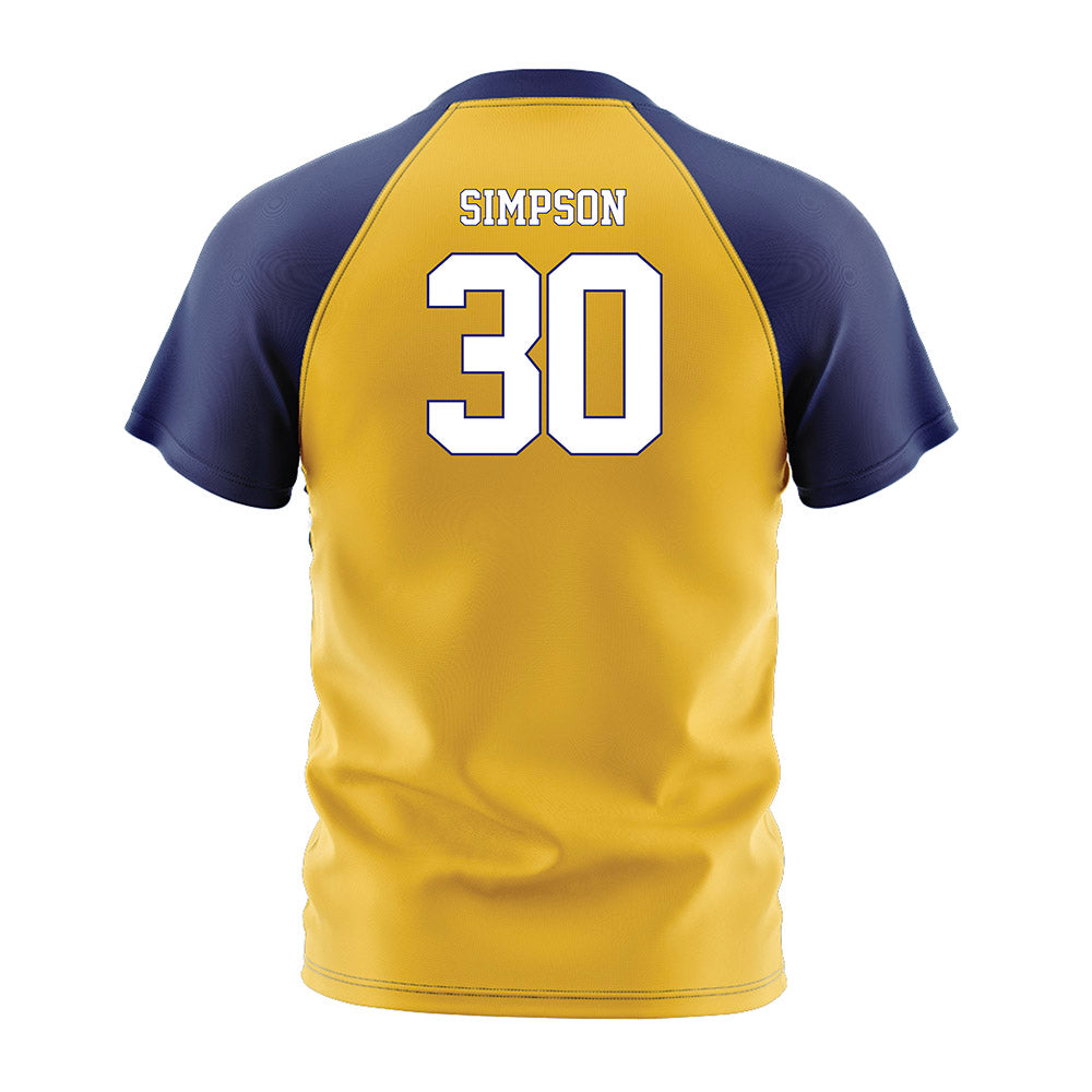 Marquette - NCAA Men's Soccer : Cameron Simpson - Gold Soccer Jersey-1