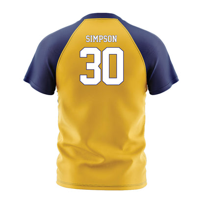 Marquette - NCAA Men's Soccer : Cameron Simpson - Gold Soccer Jersey-1