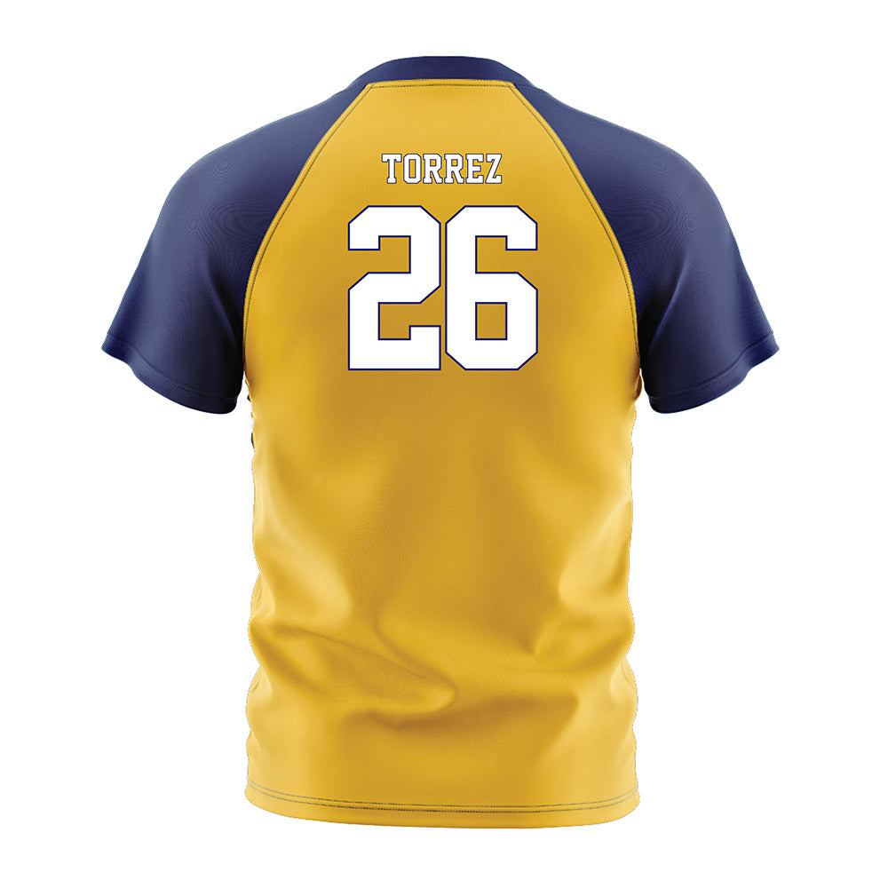 Marquette - NCAA Men's Soccer : Hudson Torrez - Gold Soccer Jersey-1