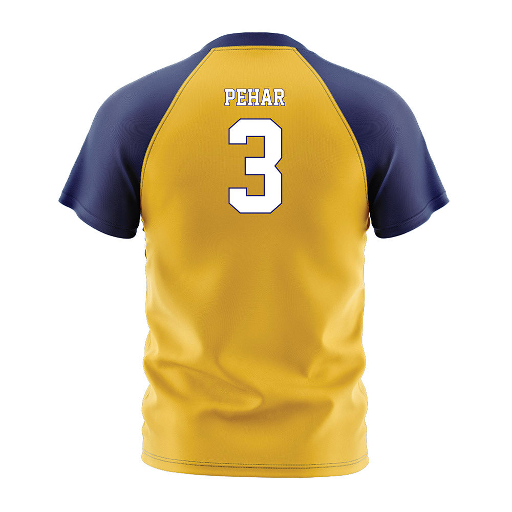 Marquette - NCAA Men's Soccer : Rio Pehar - Gold Soccer Jersey-1
