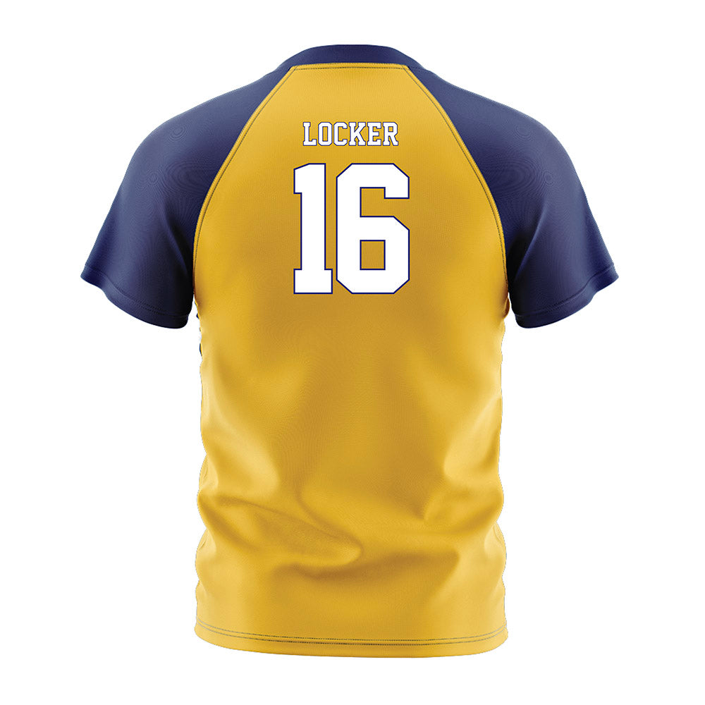 Marquette - NCAA Men's Soccer : Grant Locker - Gold Soccer Jersey-1