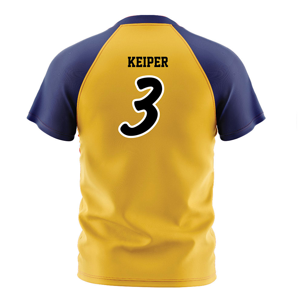 Marquette - NCAA Women's Soccer : Molly Keiper - Gold Soccer Jersey-1